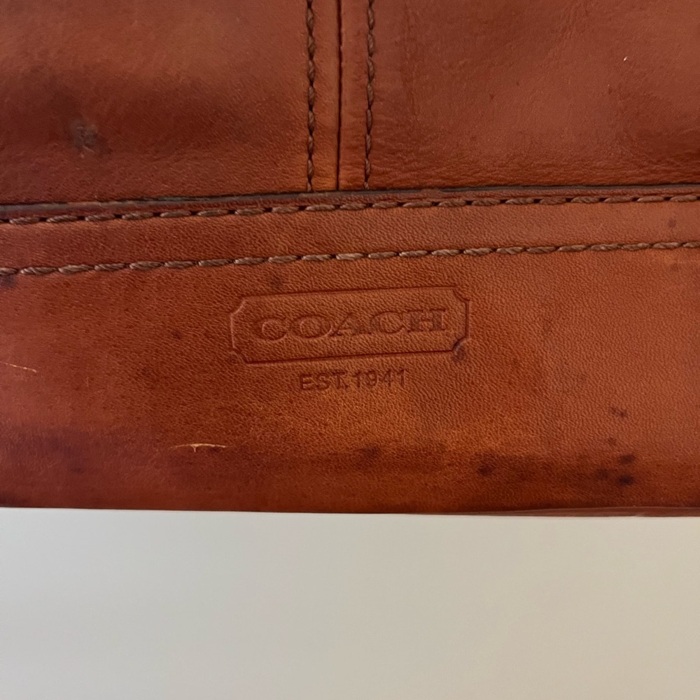 Vintage Coach Legacy Gigi brown leather large tote - Picture 4 of 7
